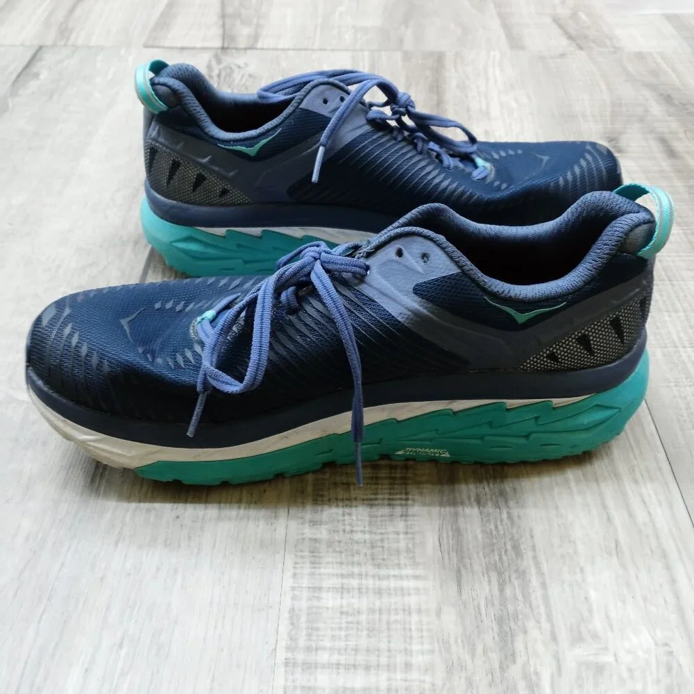 HOKA One One Blue Turquoise Running Shoes Women's 10